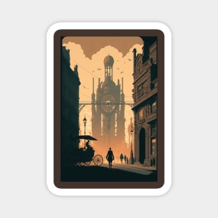 Steampunk City Magnet