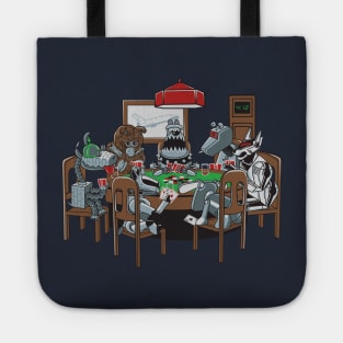 Robot Dogs Playing Poker Tote