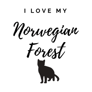 I Love My Norwegian Forest Cat T-Shirt