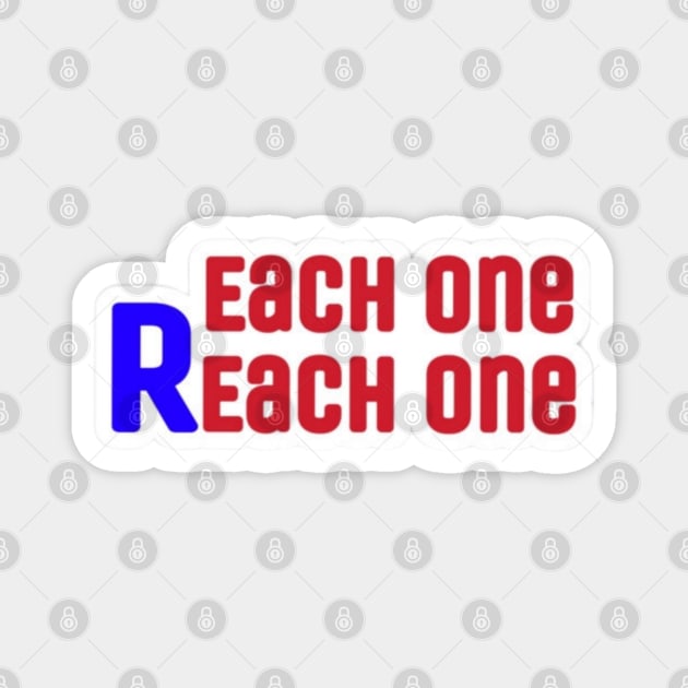 Each One Reach One - Front Magnet by SubversiveWare