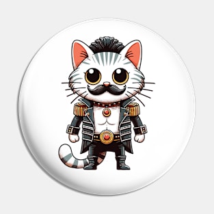 Rockstar cat Pin