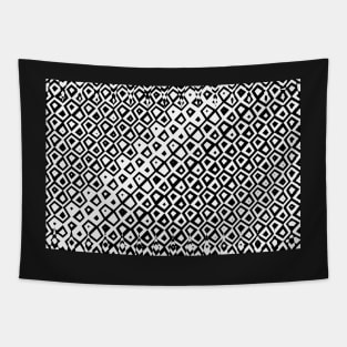 The old one, black and white geometric print Tapestry