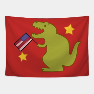 Patriotic T-Rex - Soos' Collection Tapestry