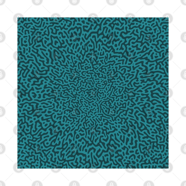 Warped Turing Pattern (Green) by John Uttley