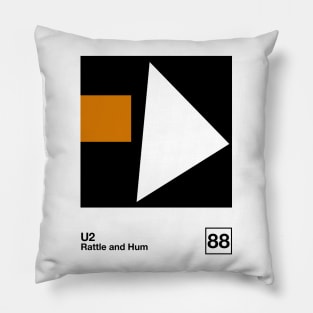 Rattle And Hum / Minimalist Style Graphic Poster Design Pillow