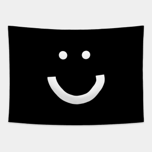 Express Yourself Minimal Happy Smiley Face Tapestry