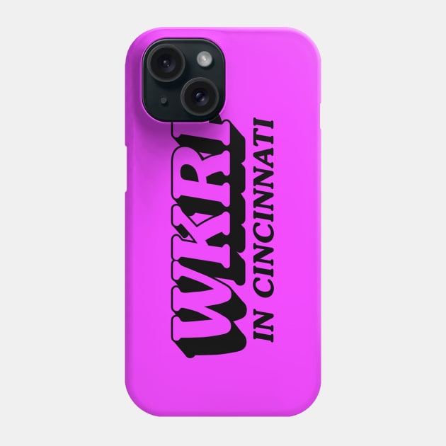 WKRP in Cincinnati (black) Phone Case by cabinboy100