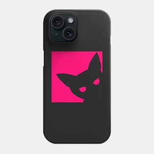 Cat Peeking Silhouette Phone Case