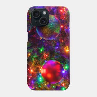 Colorful Christmas Holiday Lights Celebration Phone Case