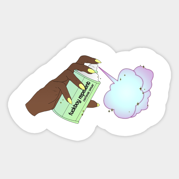 Fuckboy Repellent Ebony Girl Gang Sticker Teepublic