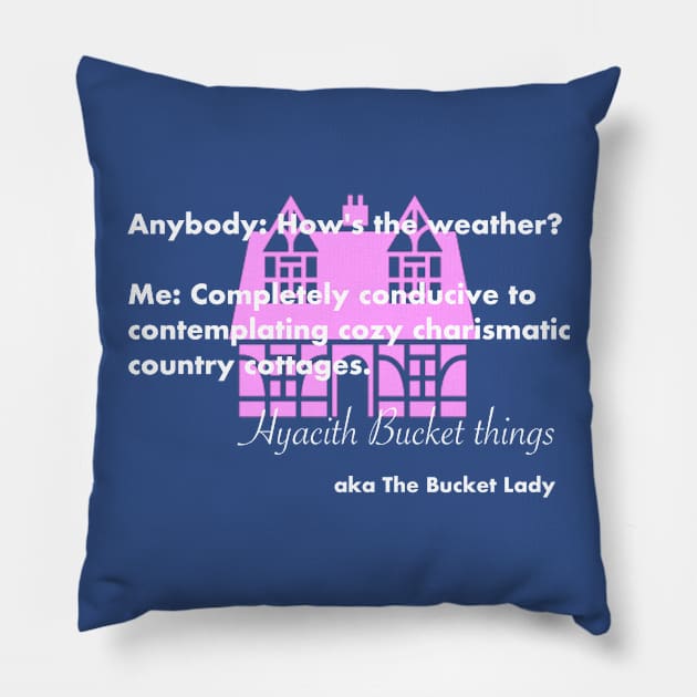 Cozy Cottages Pillow by jeremiahm08