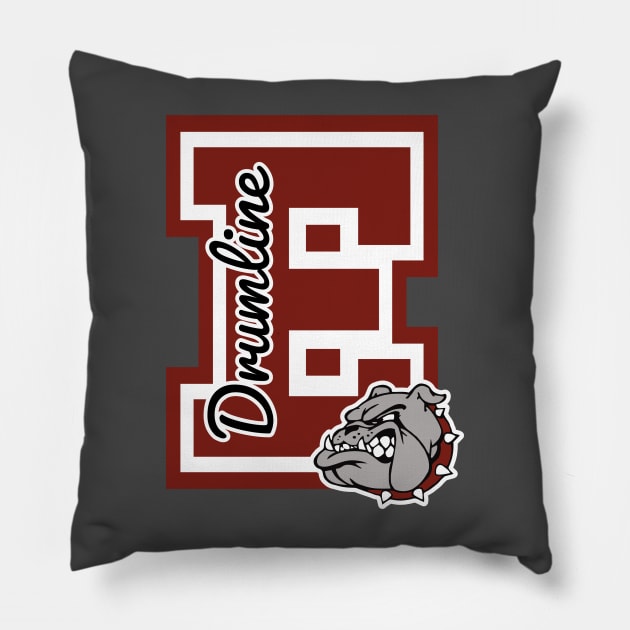 Edmond Drumline Pillow by East of City Tees 