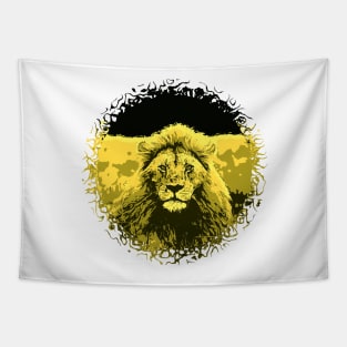 Lion Stare Tapestry