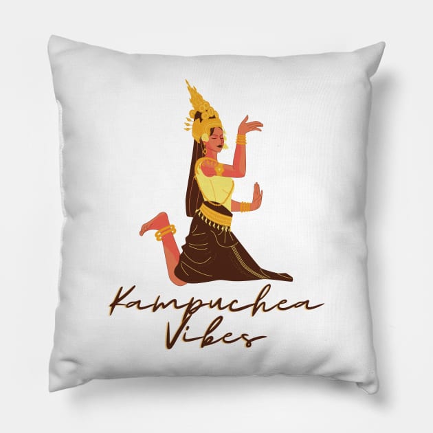 Kampuchea Vibes Pillow by CuteBotss