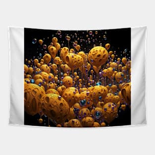 yellow spheres Tapestry