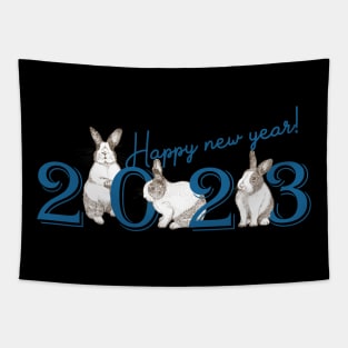 Happy New Year 2023 year of rabbit chinese new year Tapestry