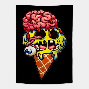 Brain Ice Cream Tapestry