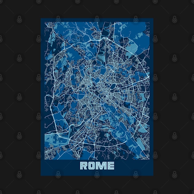 Rome - Italy Peace City Map by tienstencil