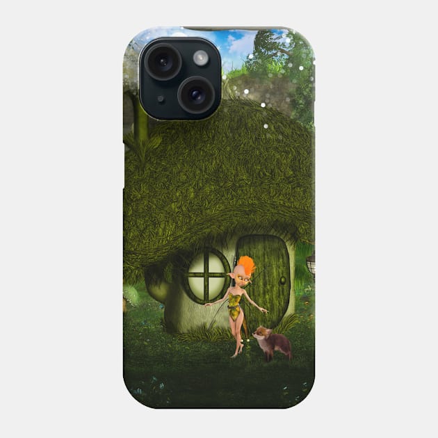 Cute fairy and little fox Phone Case by Nicky2342