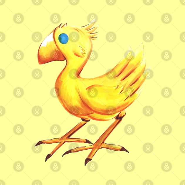 chocobo bird by jorge_lebeau