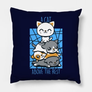 A cat above the rest Pillow