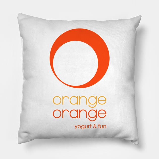 Orange Orange - Pocket Tee Pillow by Roufxis