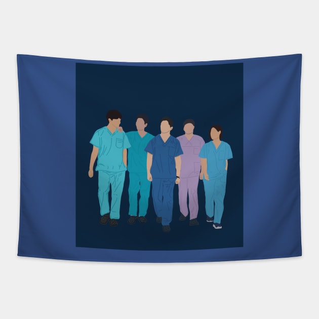 Hospital playlist crew Tapestry by Letterwhat