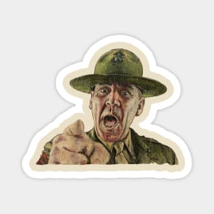 Retro Vintage Full Metal Jacket Magnet