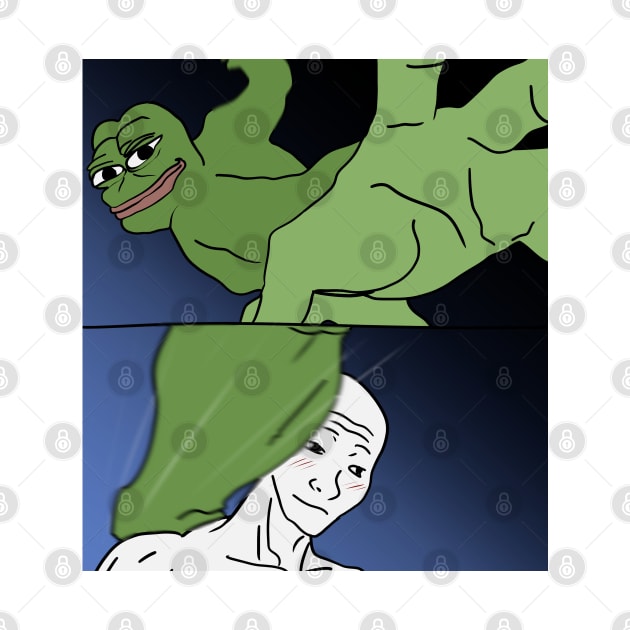 meme pepe and wojak by aesthetic shop