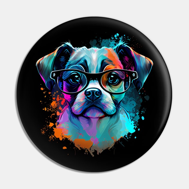 Smart dog Pin by GreenMary Design