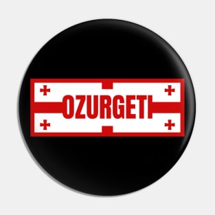 Ozurgeti City in Georgian Flag Design Pin