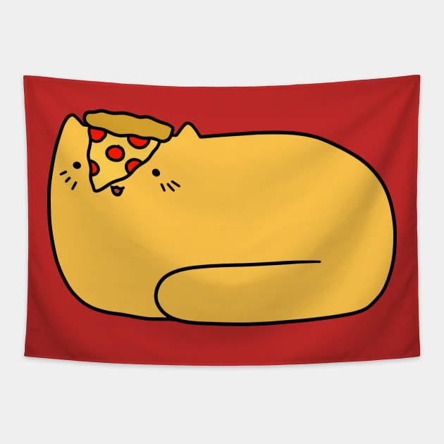 Pizza Cat Tapestry by saradaboru