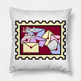 Idiots in Love Postage Stamp Pillow