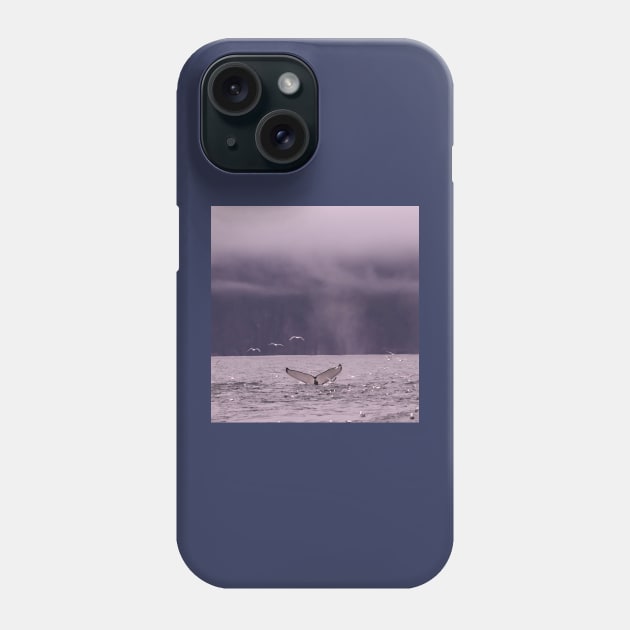 Whale Tail Phone Case by Oregon Art Shop