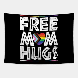 Free Mom Hugs LGBT Pride Parades rainbow transgender flag Tapestry