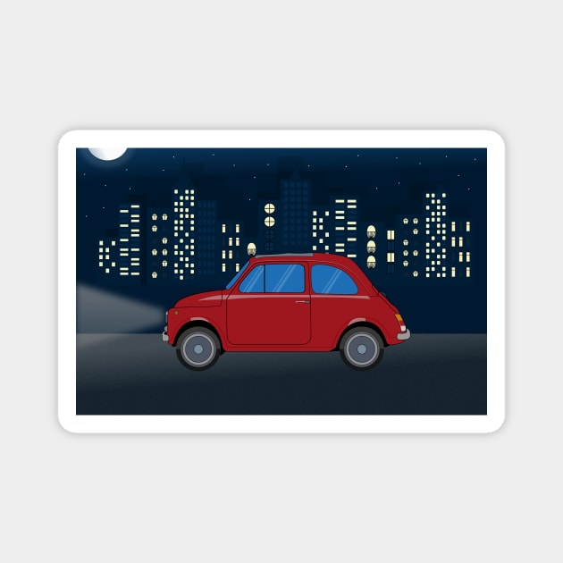 Night Ride Magnet by RoeArtwork