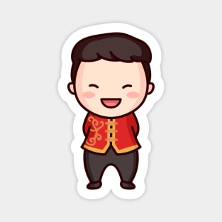Cute Traditional Chinese Man Character Magnet