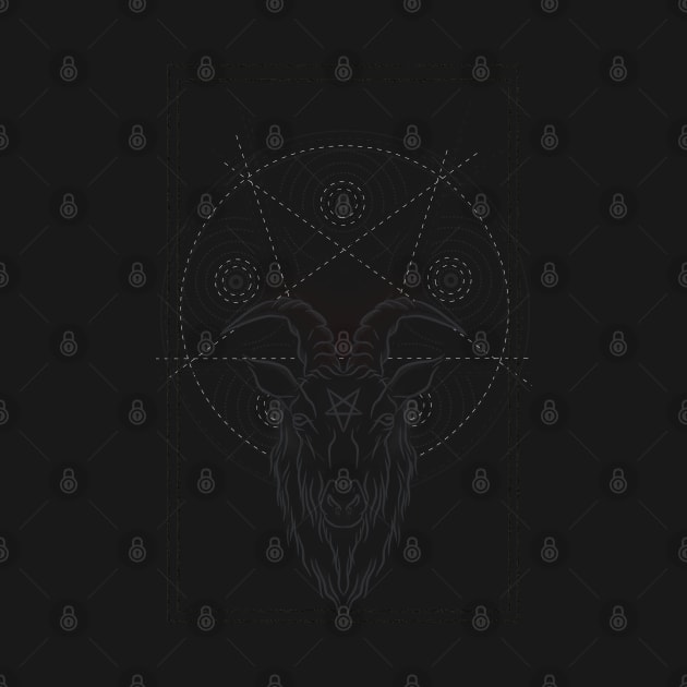 Framed baphomet by wet_chicken_lip