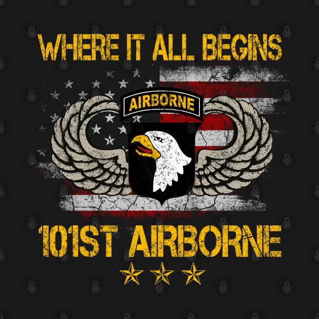 Where It All Begins 101st Airborne Division US Army Gift Veterans Day by floridadori