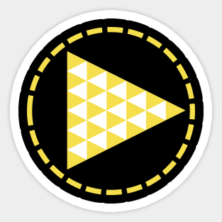 Press Play Button Sticker for Sale by Theresthisthing