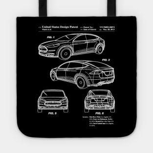 Tesla Model X Patent White Tote