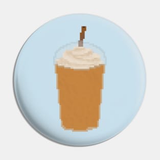 Iced frappe pixel art Pin