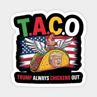 Trump-Always-Chickens-Out Magnet