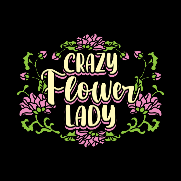 Crazy Flower Lady by maxcode