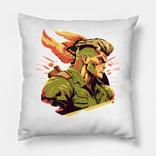 Guile Street Fighter Design - Original Artwork Pillow