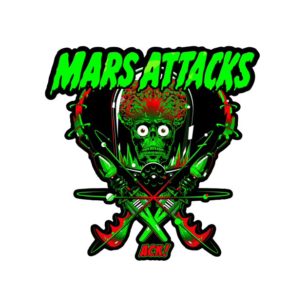 Mars Attacks (Alt Print) by Nerdology