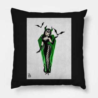 Green darkness Pillow