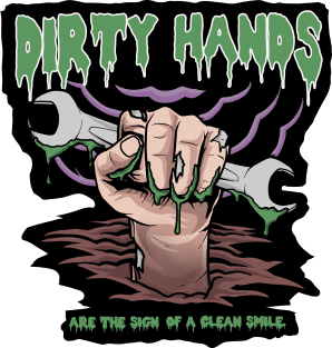 Dirty Hands Magnet