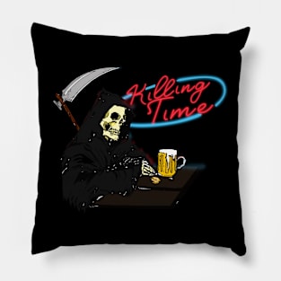 Death is Killing Time Pillow