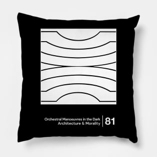 Architecture & Morality / Minimalist Graphic Artwork Design Pillow